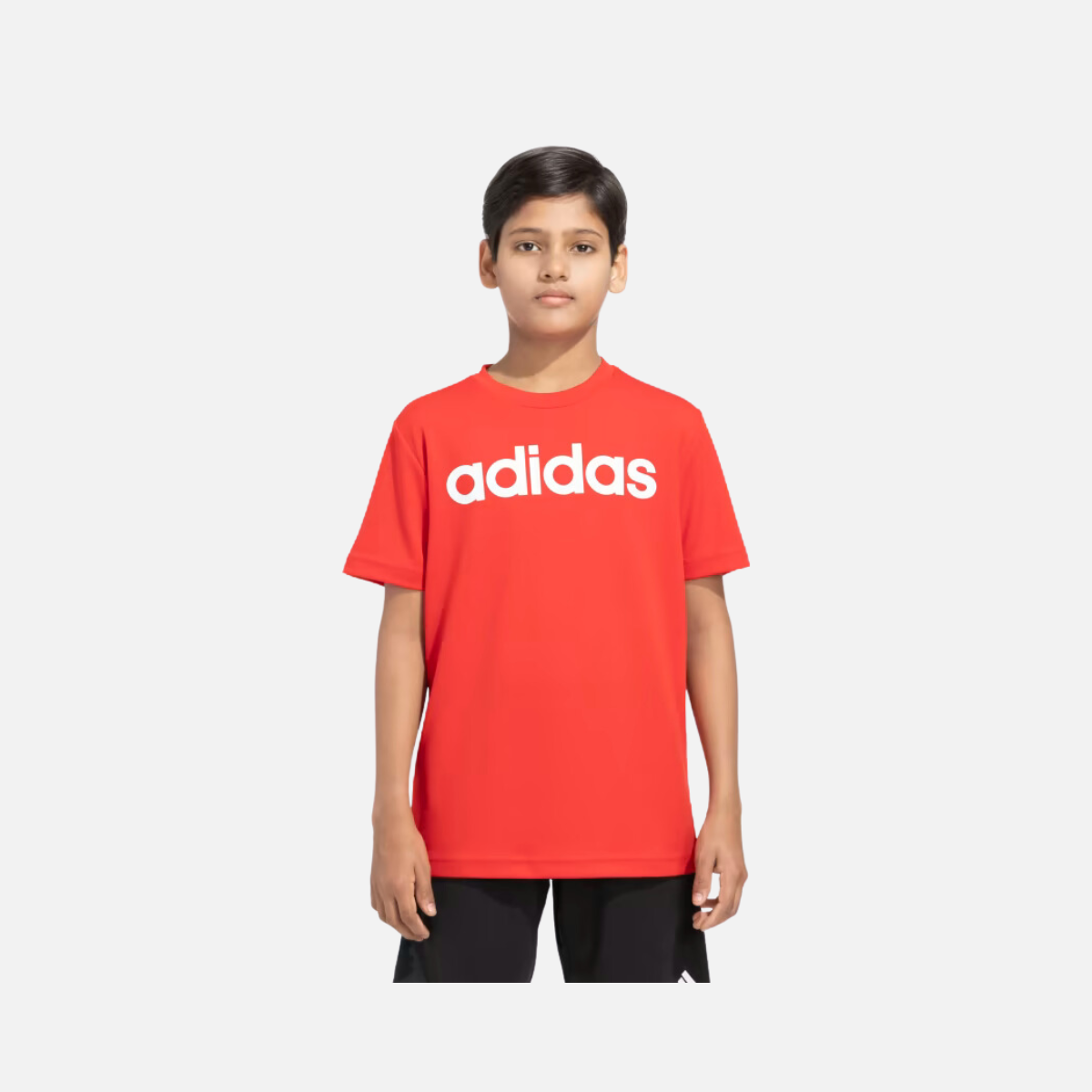 Adidas Boy Logo MOC T-shirt (7-12 Years) -Better Scarlet