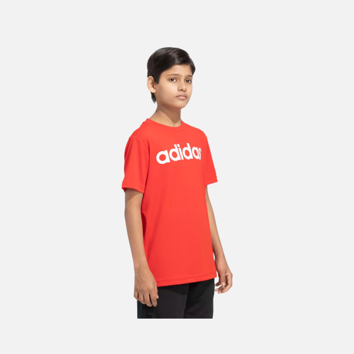 Adidas Boy Logo MOC T-shirt (7-12 Years) -Better Scarlet