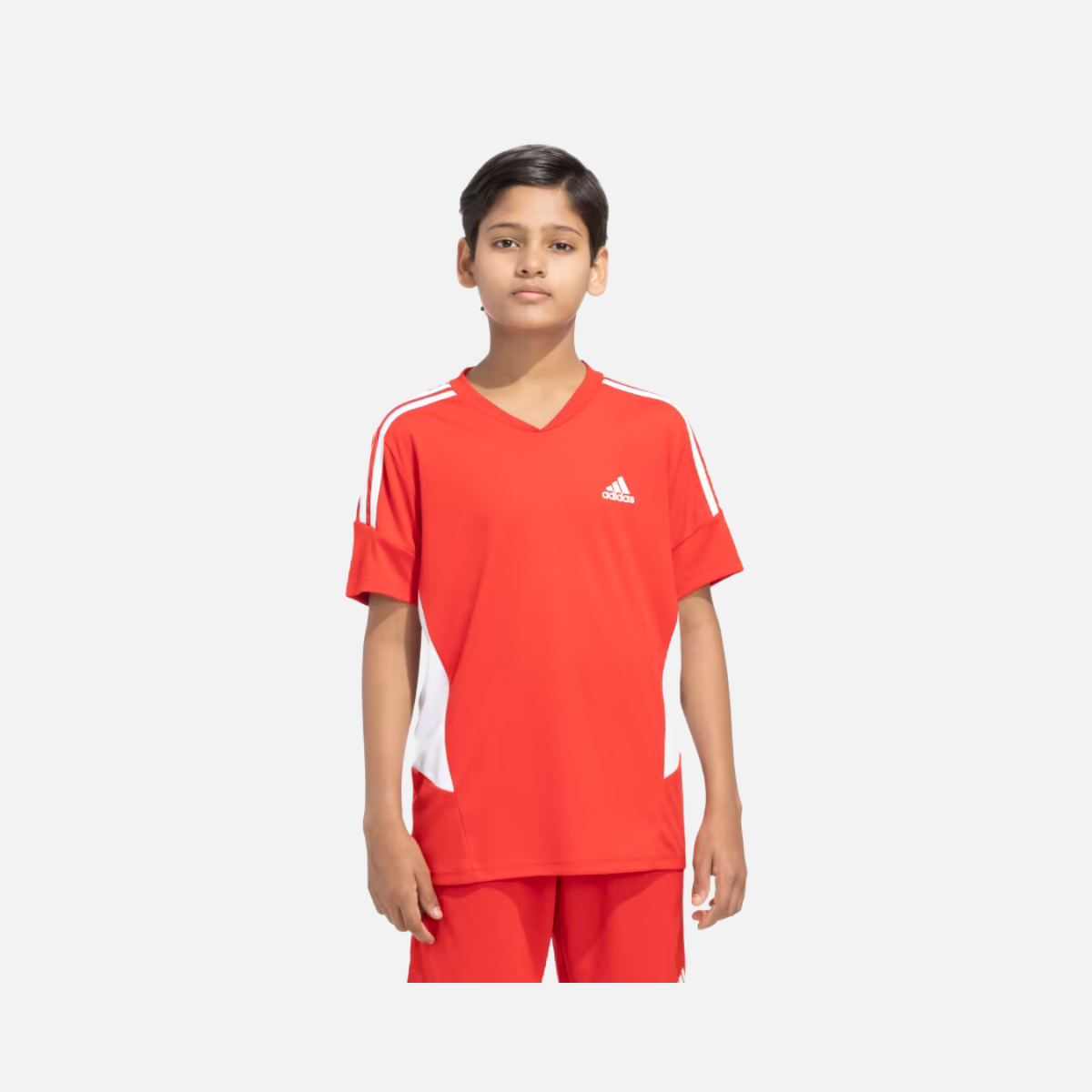 Adidas Boy Reg CB 3S Kids T-shirt (8-16 Year) -Better Scarlet