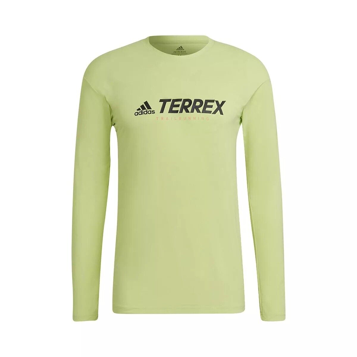 adidas Terrex TX Trail Running Long Sleeve T-shirt Mens Sports Top Lime