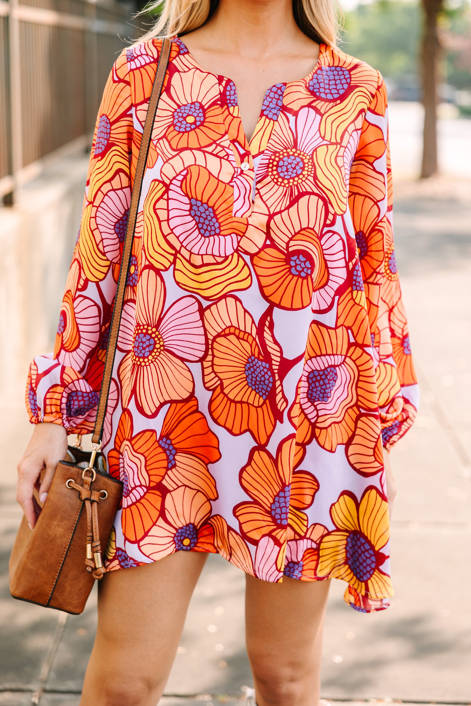 All About It Purple Floral Dress