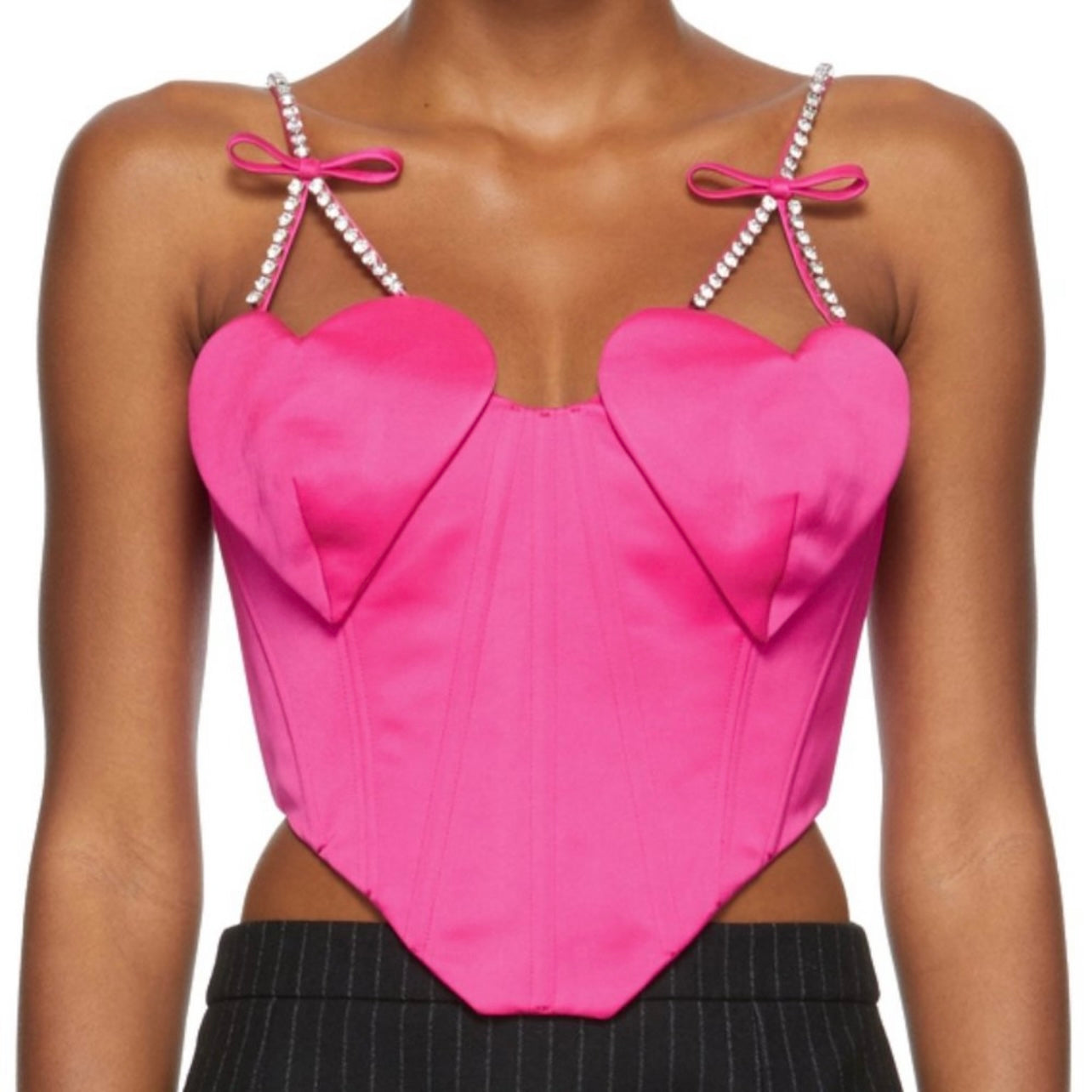 Area Heart Bust Corset Tank Top