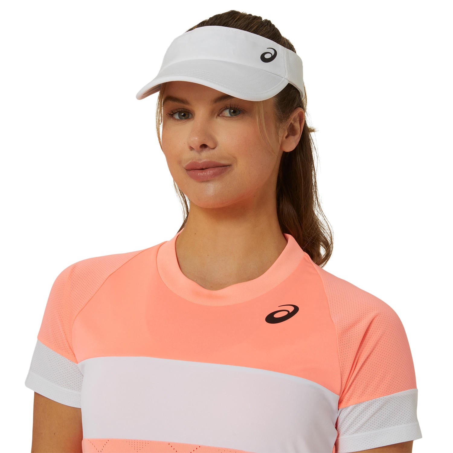 Asics T-Shirt Game SS Top Dames Roze Wit