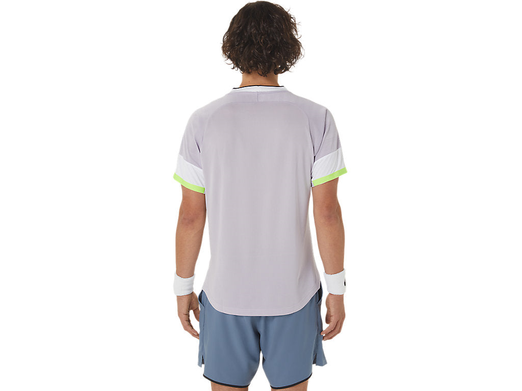 Asics T-Shirt Match SS Top Heren Paars