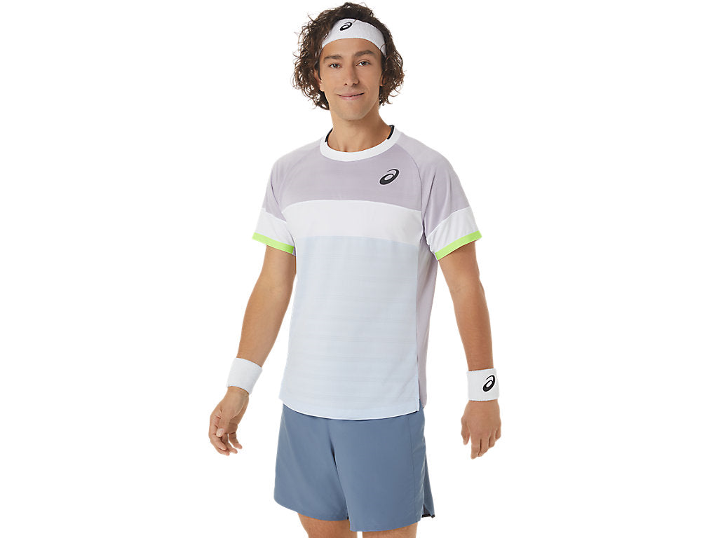 Asics T-Shirt Match SS Top Heren Paars