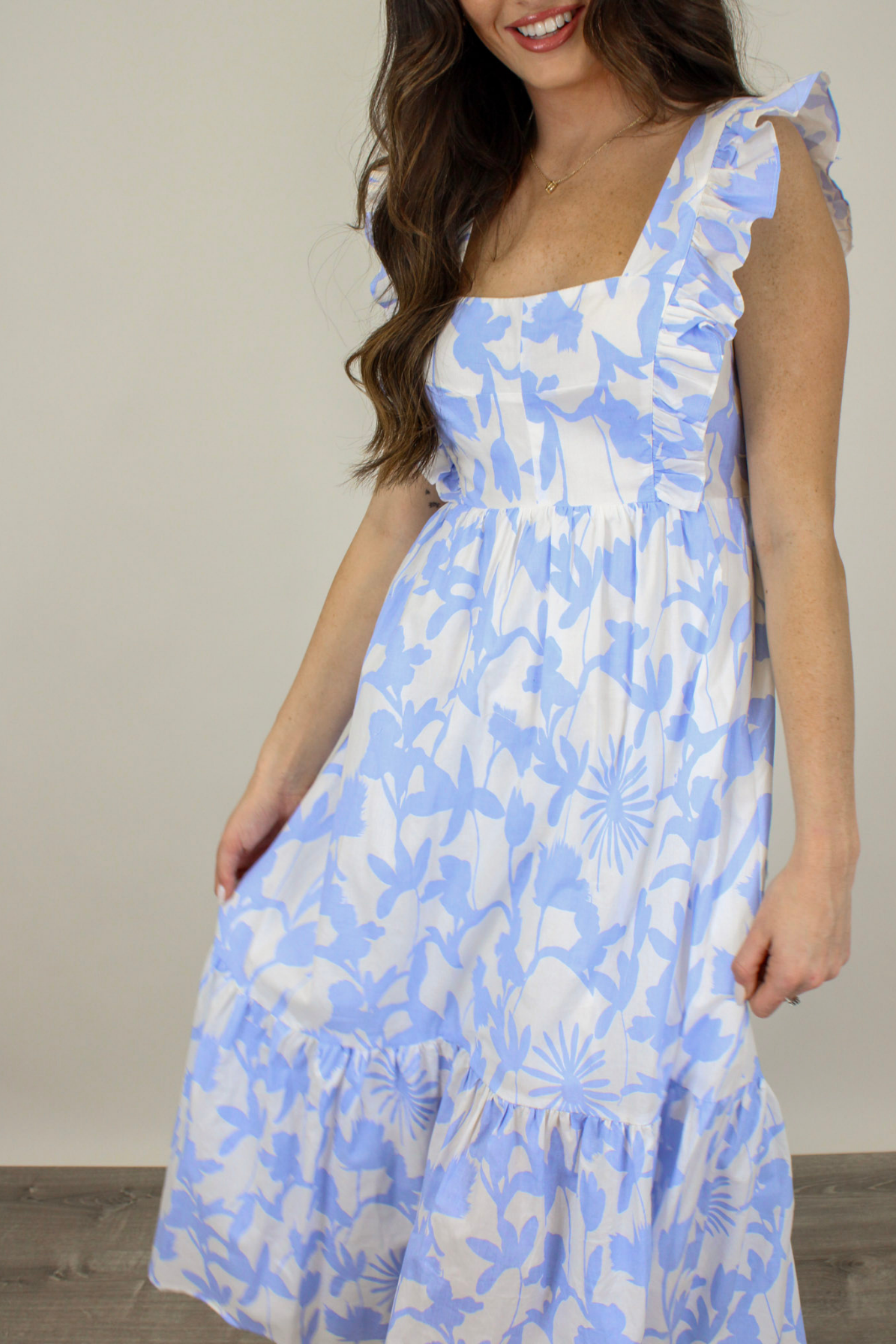 Blue Skies Ahead Midi Dress