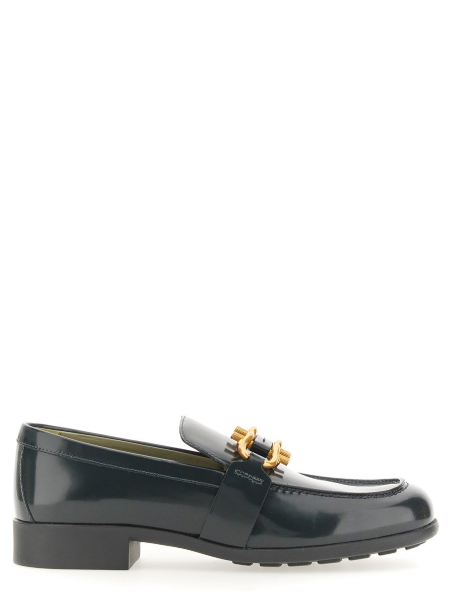 BOTTEGA VENETA    GLOSSY LEATHER MOCCASIN MONSIEUR