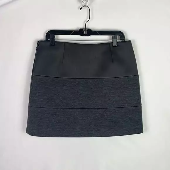 BrunelloCucinelliGrey Striped Mini Skirt