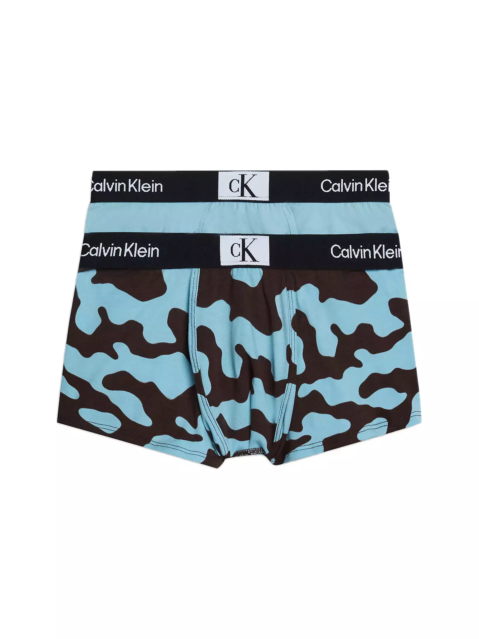 Calvin Klein Boys 'CK Monogram' Boxer Trunks - 2 Pack