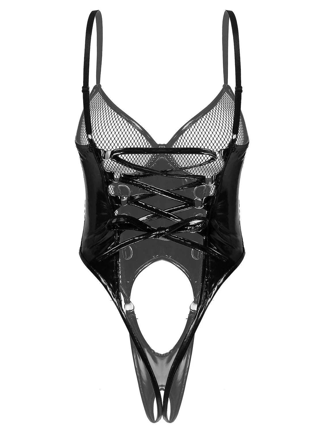 Captivating Sleek Black Sleeveless Bodysuit for Women