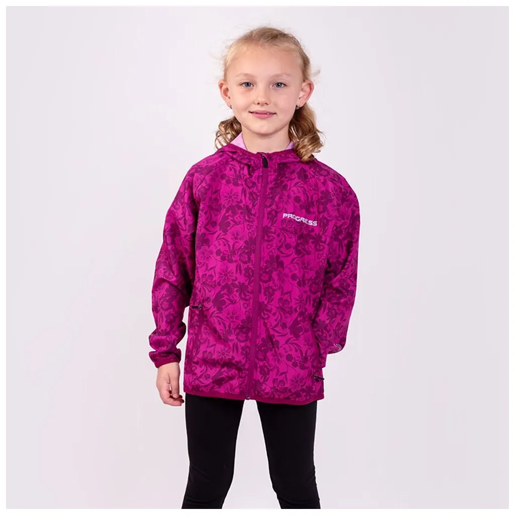 children's windbreaker Progress Valedo fuchsia