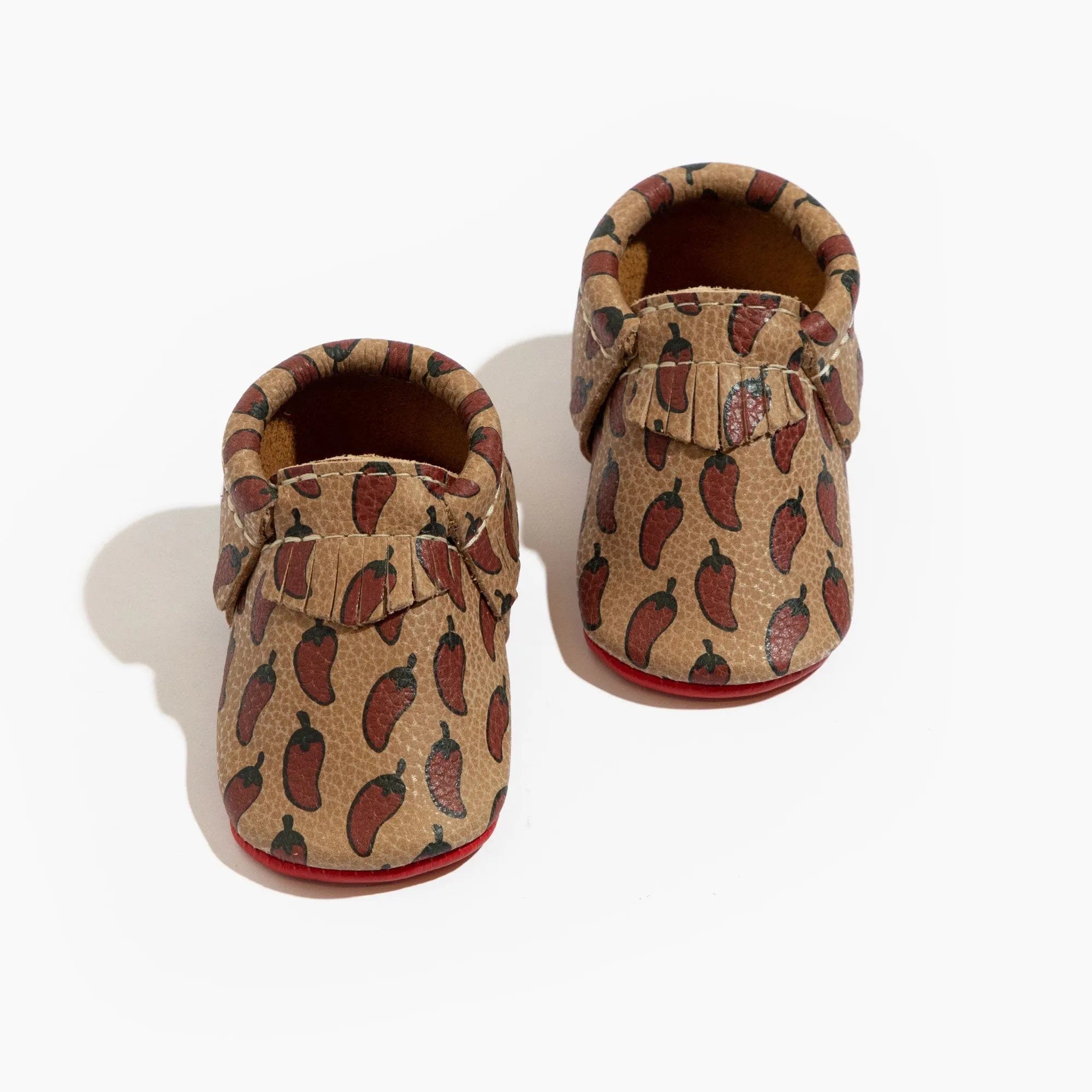 Chili Pepper Moccasin Baby Shoe