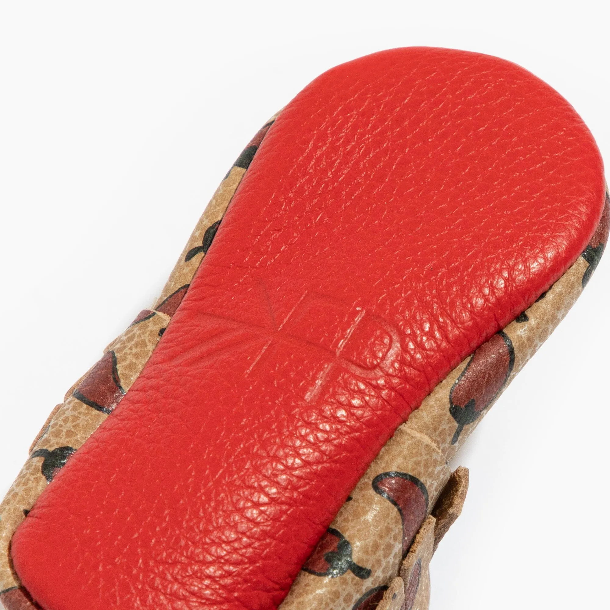 Chili Pepper Moccasin Baby Shoe