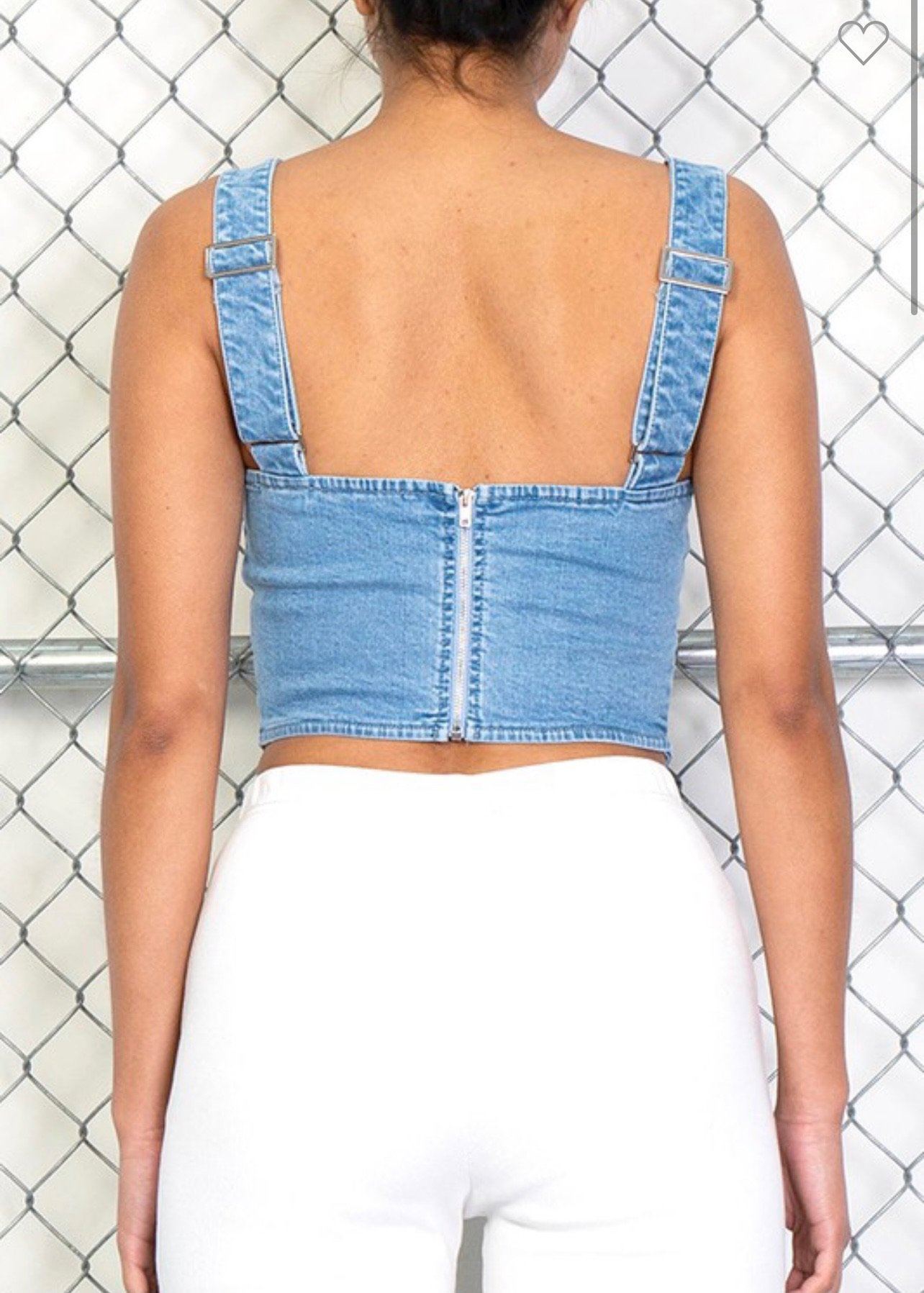 Denim Darling Corset Top