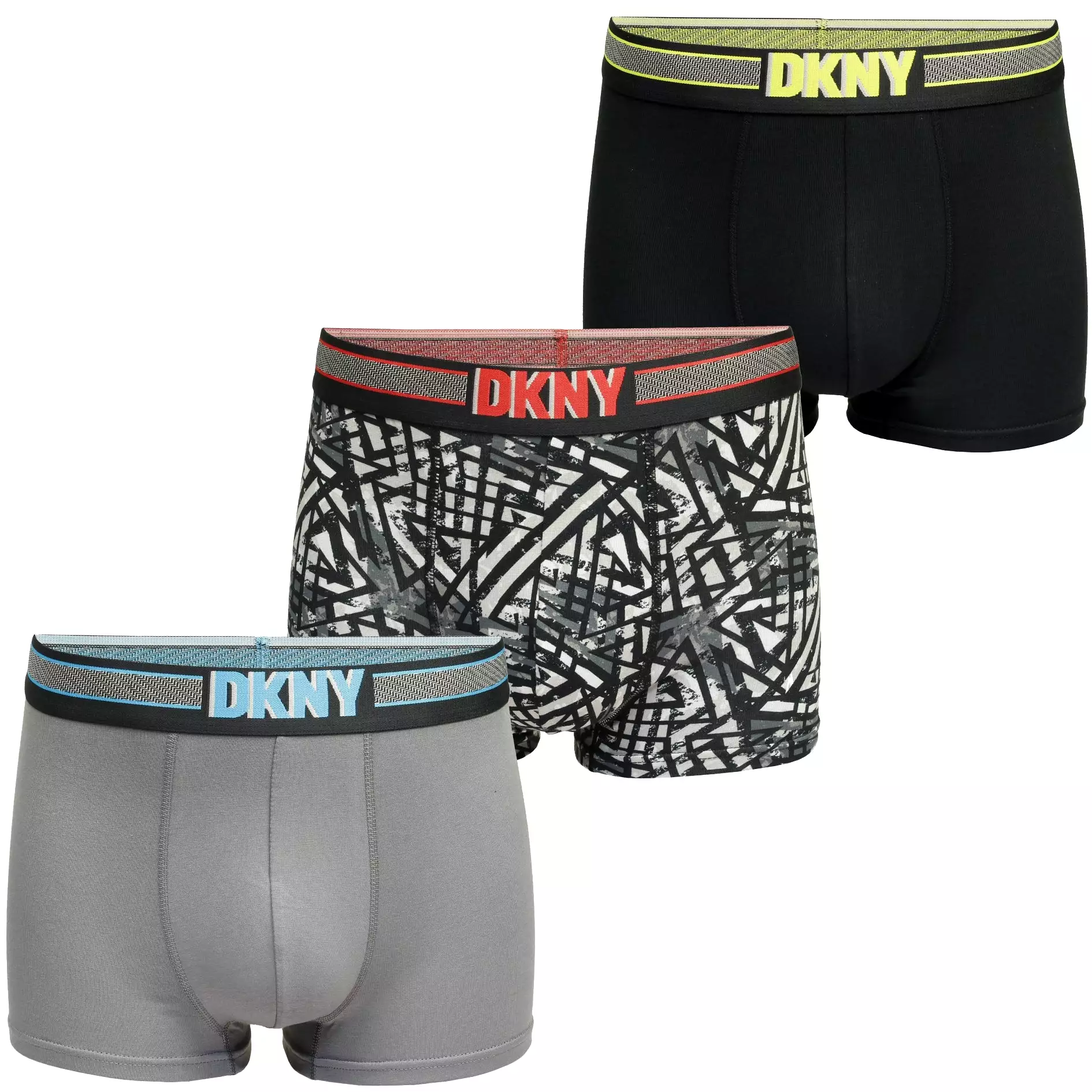 DKNY Mens 'Premium' Supersoft Modal Cotton Boxer Trunks (3-Pack)