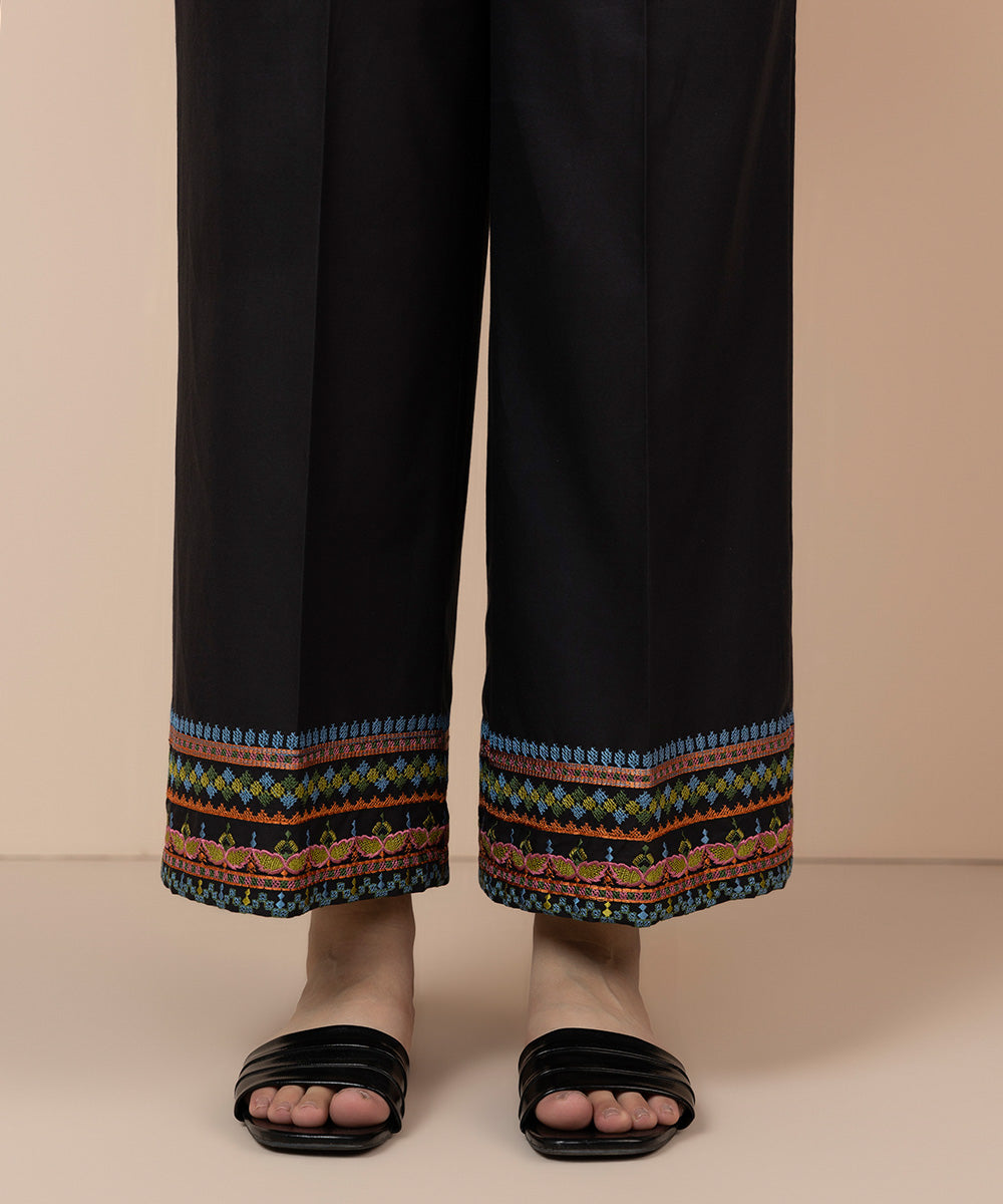 Embroidered Cambric Culottes