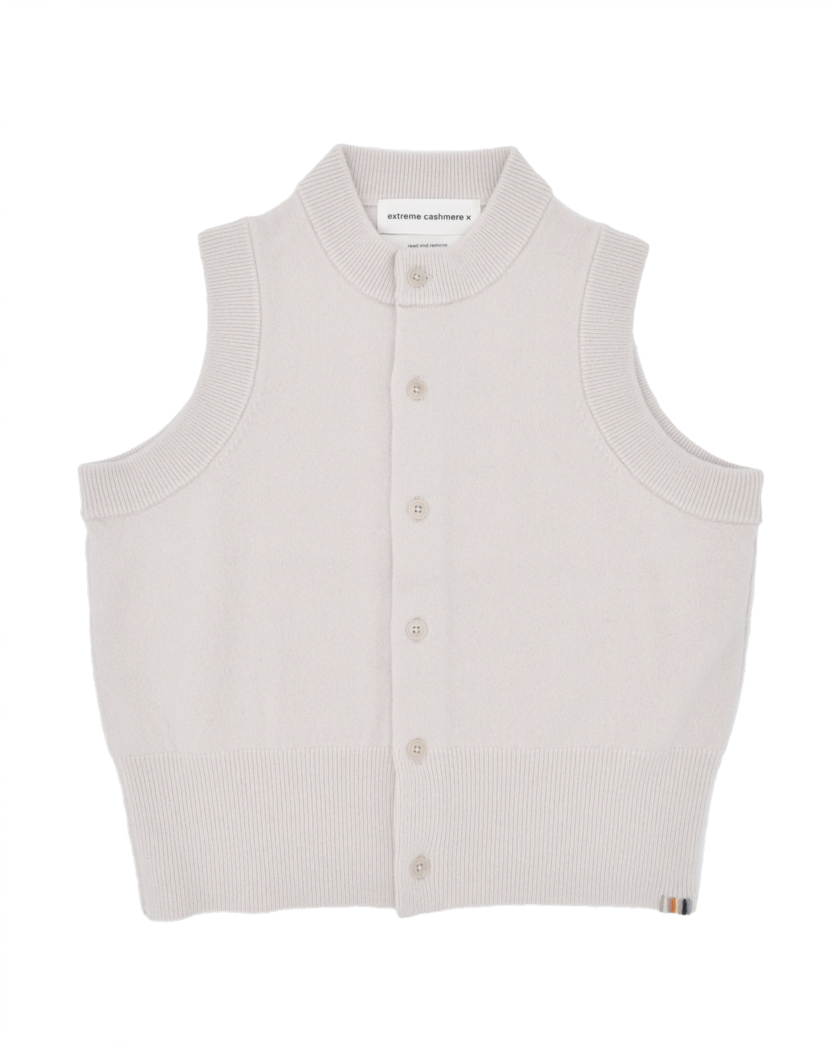 Extreme Cashmere Chalk White Corset Vest