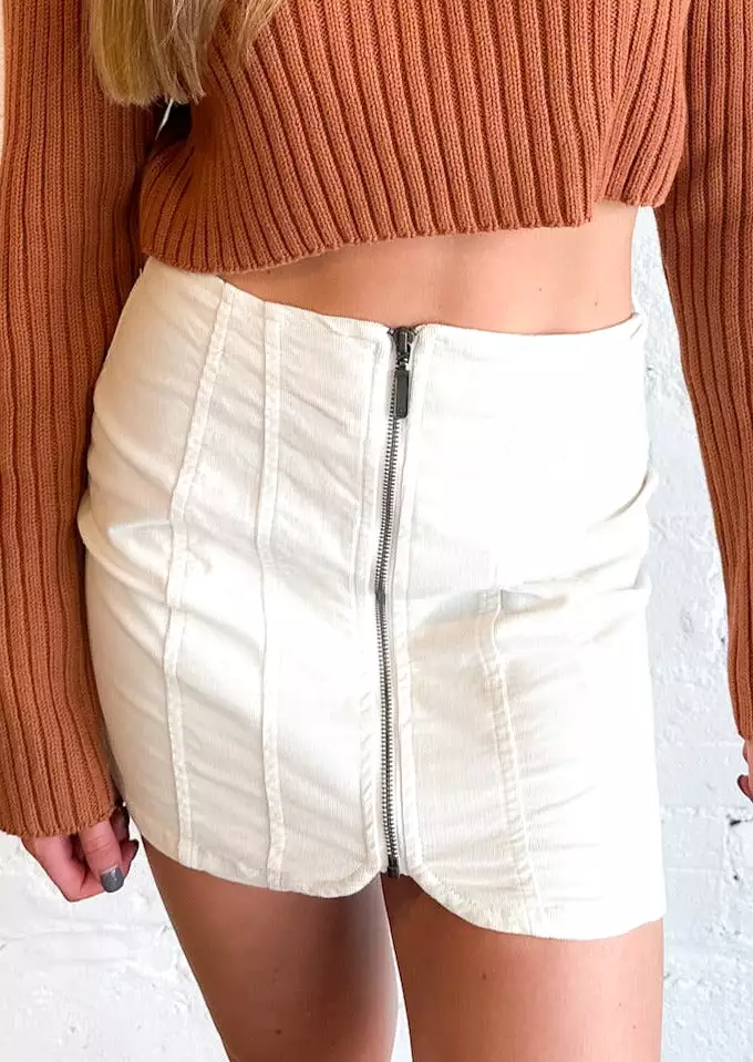 Free People Layla Cord Mini Skirt