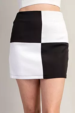 GM Checkered Mini Skirt