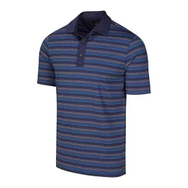 Greg Norman Stripe Golf Polo - Navy