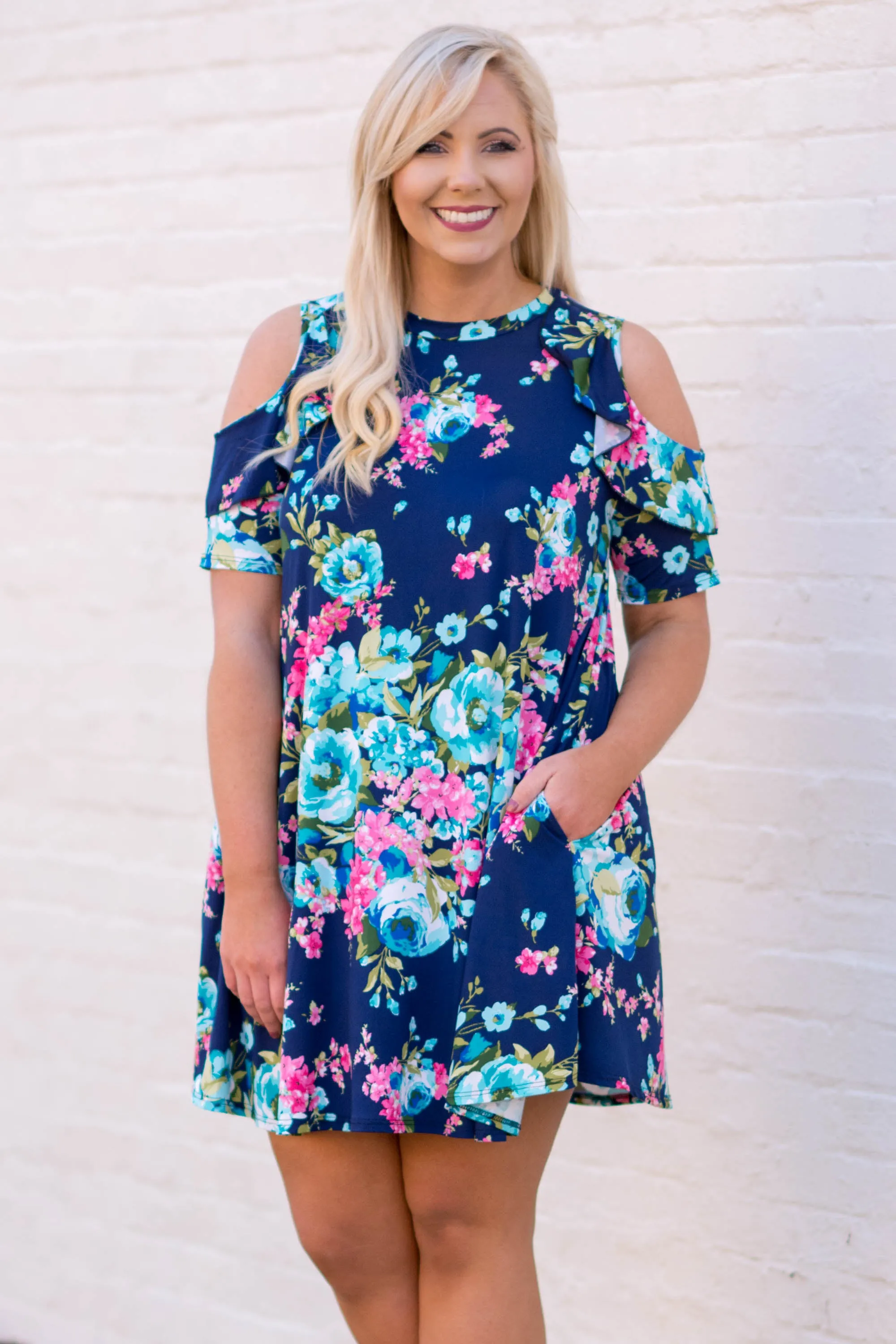 Happy Dreamer Dress, Navy