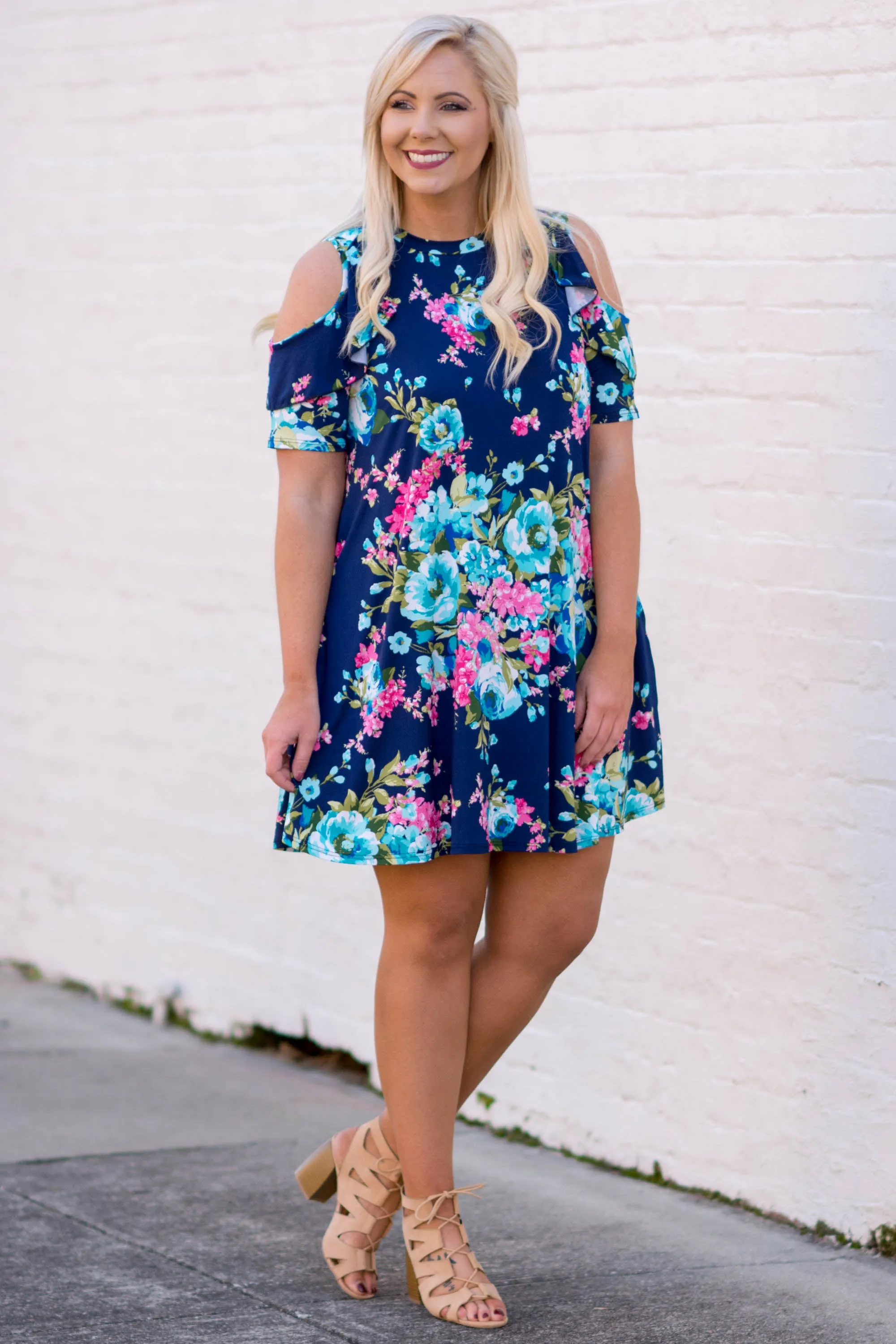 Happy Dreamer Dress, Navy