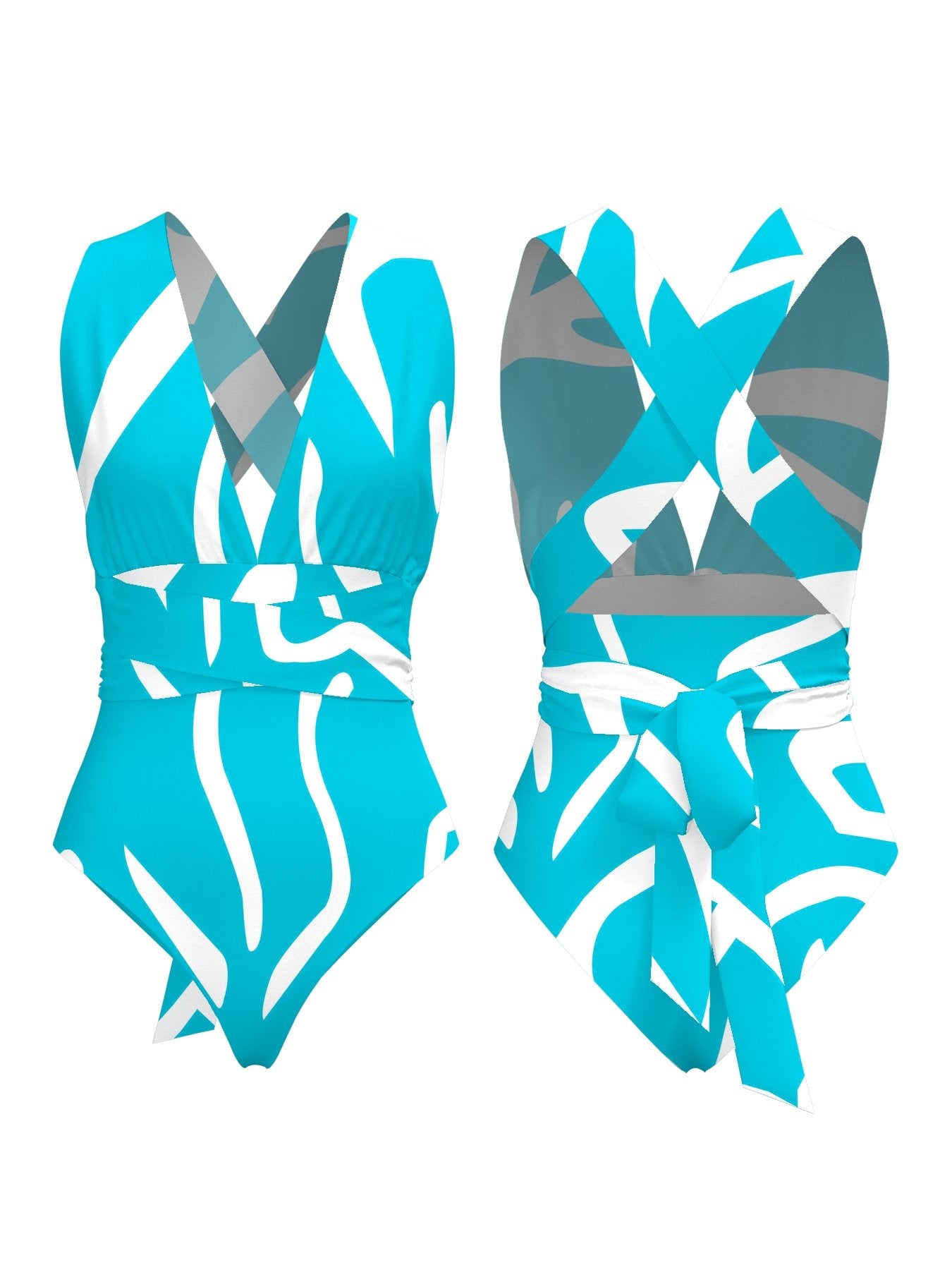 Infinity Swimsuit - Swirl Blu