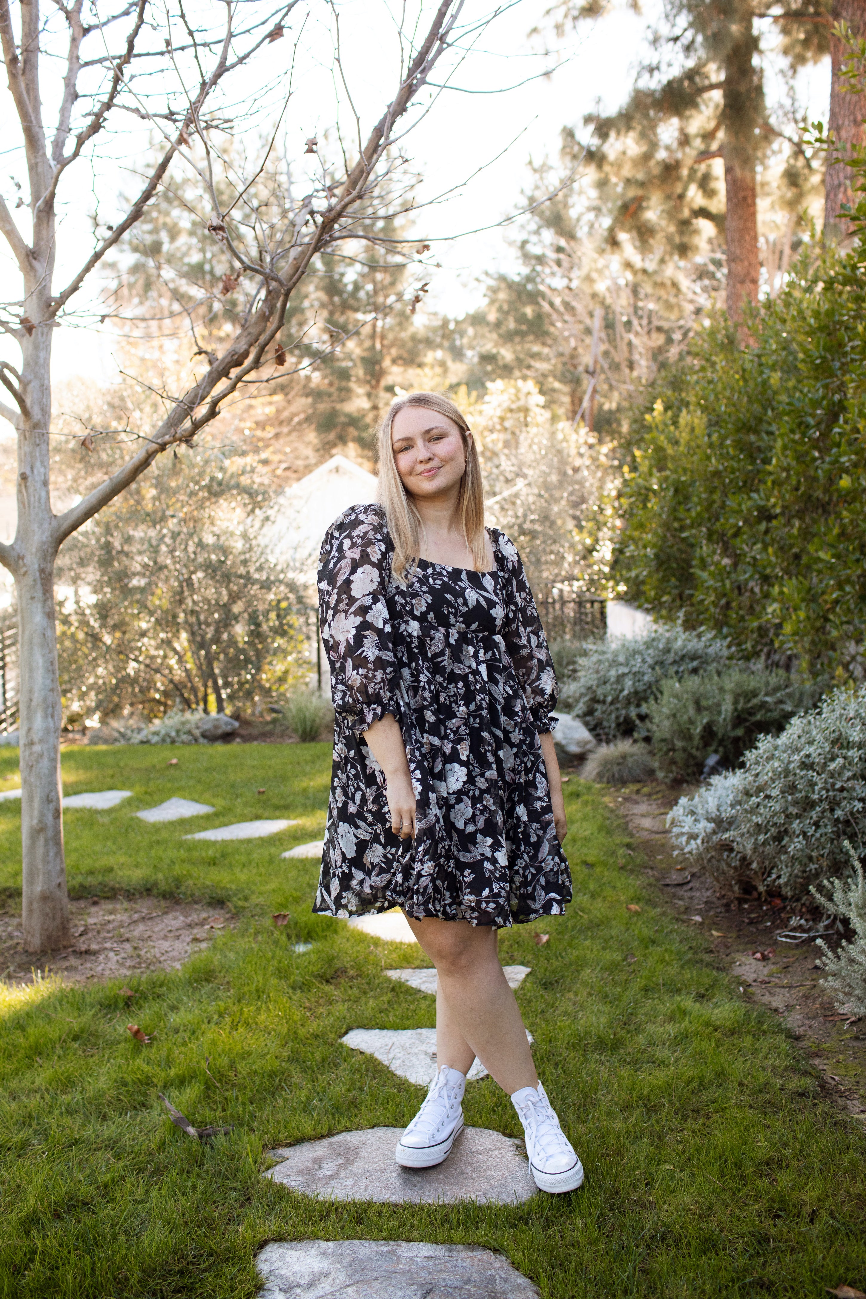 Jean Floral Dress