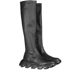 Knee Boot Old Iron Stretch Black