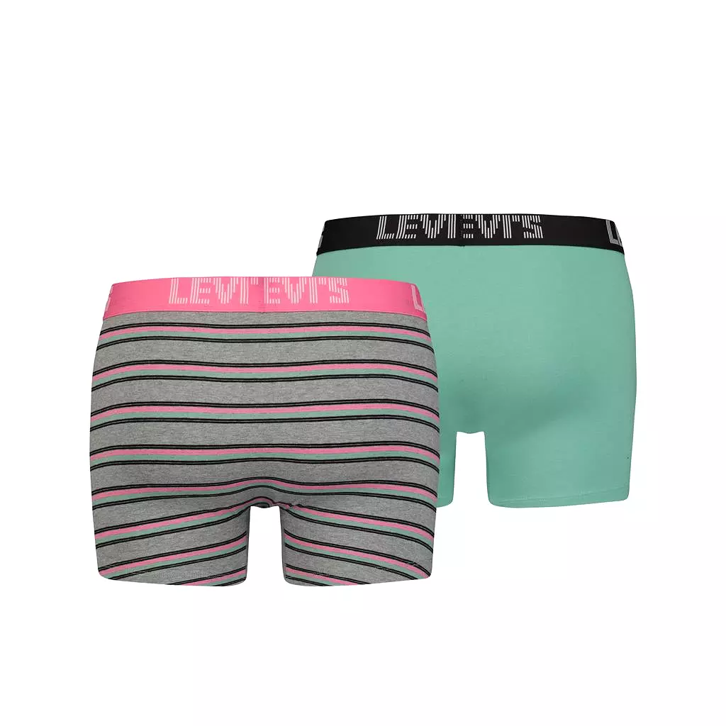 Levi's Mens 'Stripe' Boxer Brief/ Trunks (2-Pack)