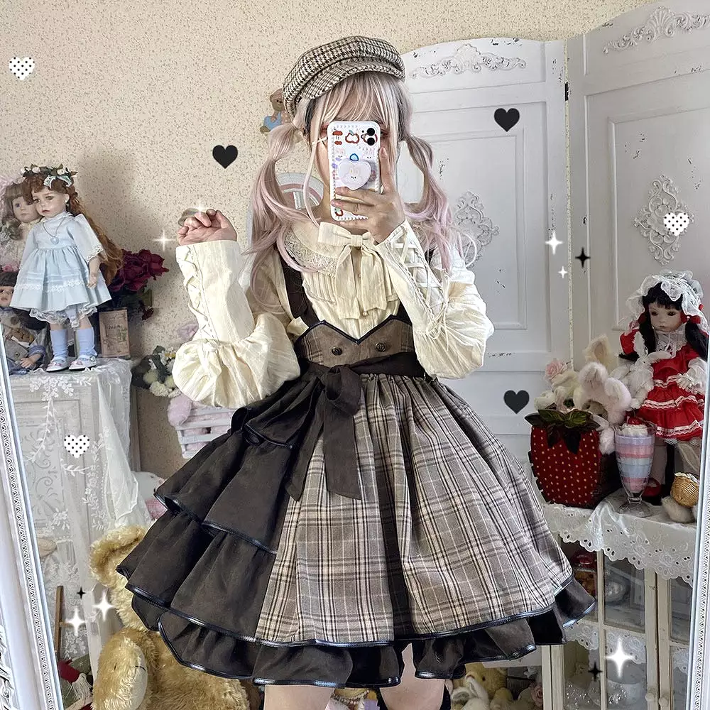 little detective SK strap skirt Lolita dress