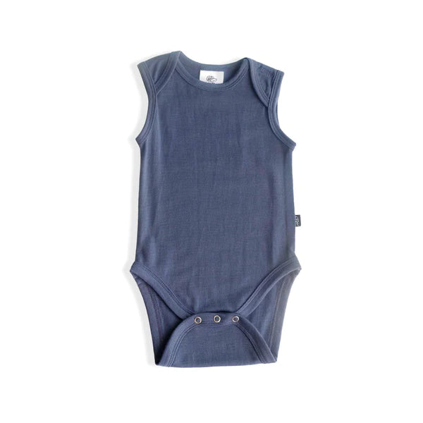 Little Flock of Horrors  - Hadley Sleeveless Bodysuit, Storm