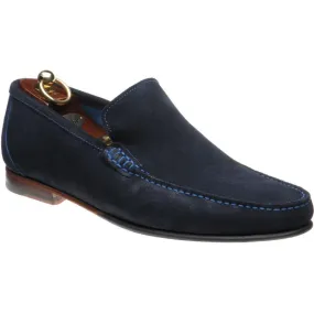 LOAKE Nicholson Moccasin shoe - Navy Suede