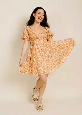 Maggie Mini Dress - Apricot