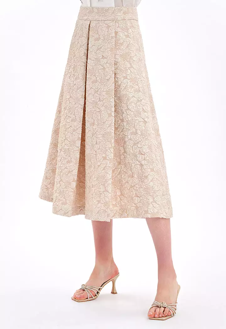 Maxi Textured Jacquard Skirt