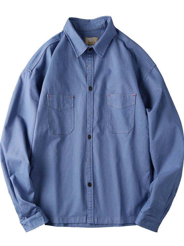 Mens Non Tucked Oxford Twill Shirts