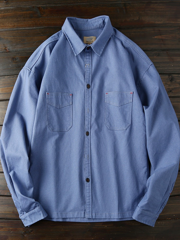 Mens Non Tucked Oxford Twill Shirts