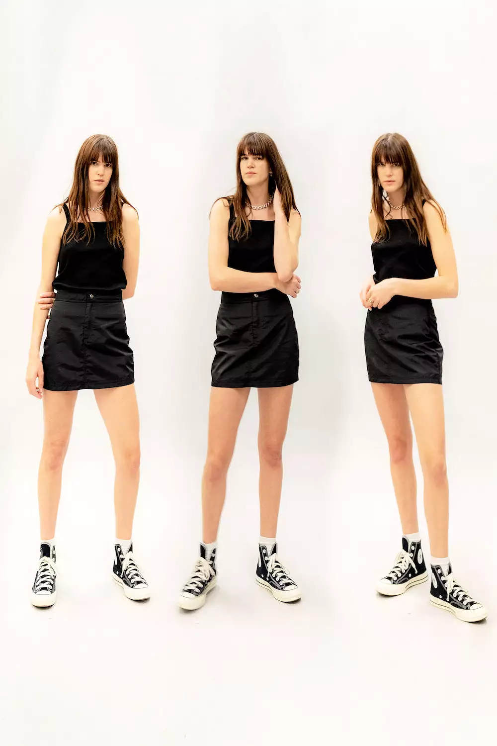 Nylon Mini Skirt | Black