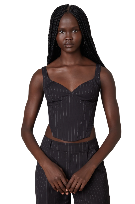 Pinstripe Noa Corset Top