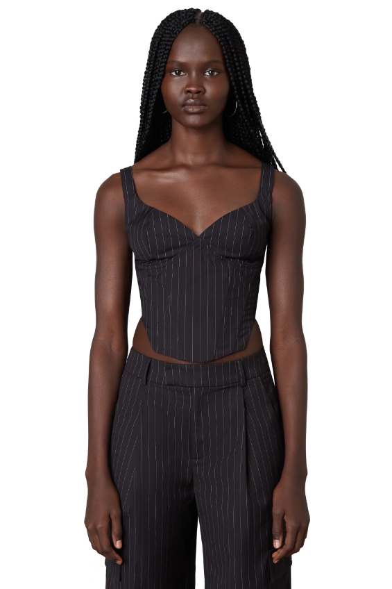 Pinstripe Noa Corset Top