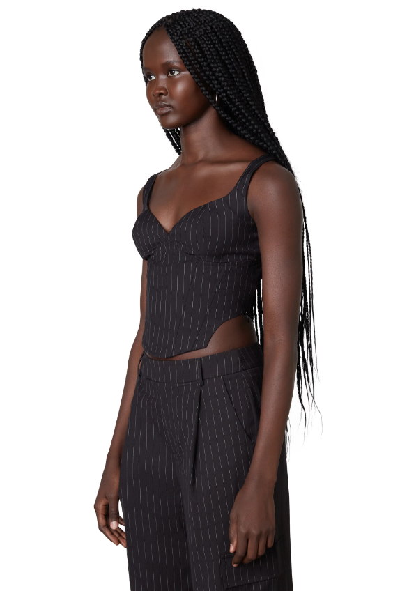 Pinstripe Noa Corset Top