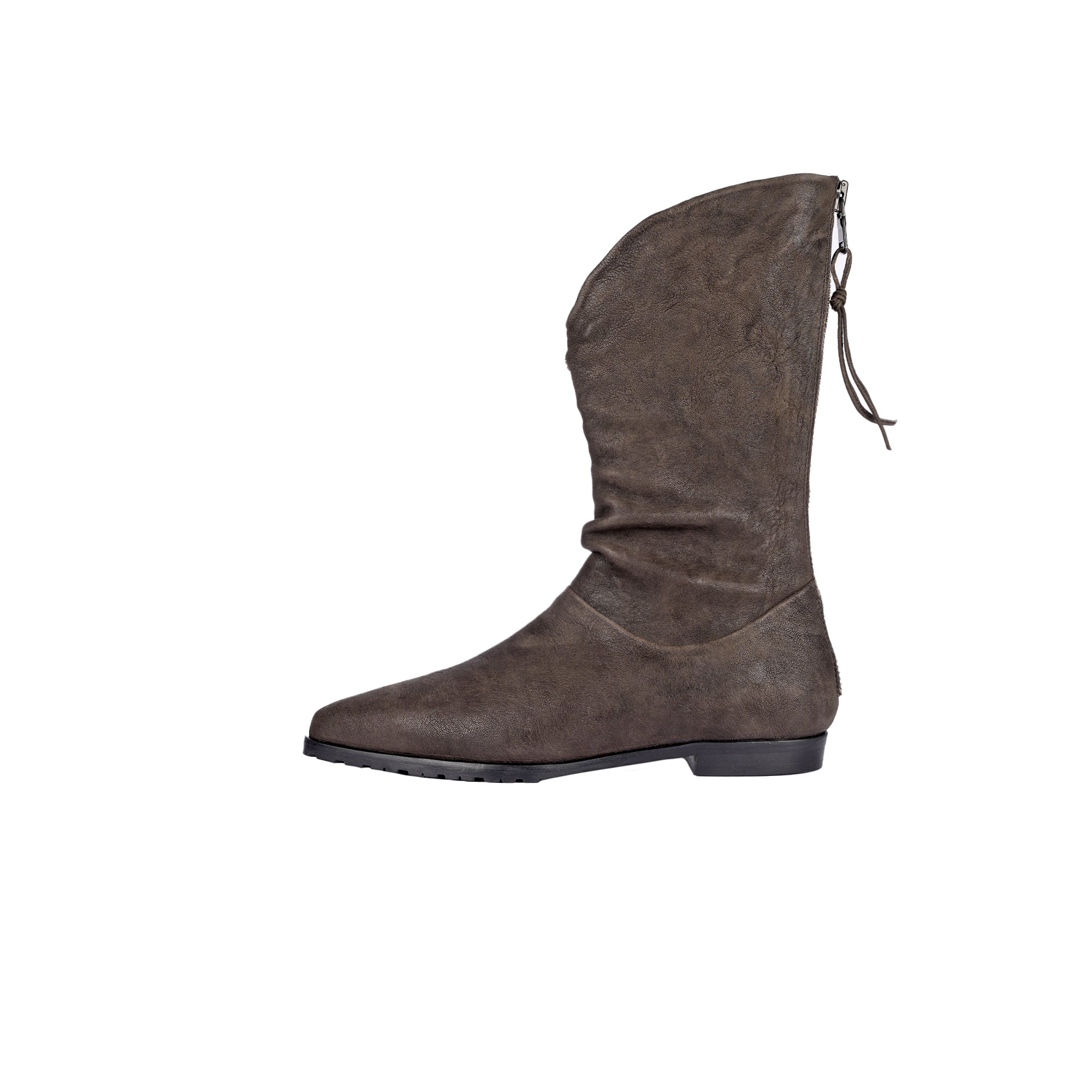 Pointed Boot Grattato Dark Brown