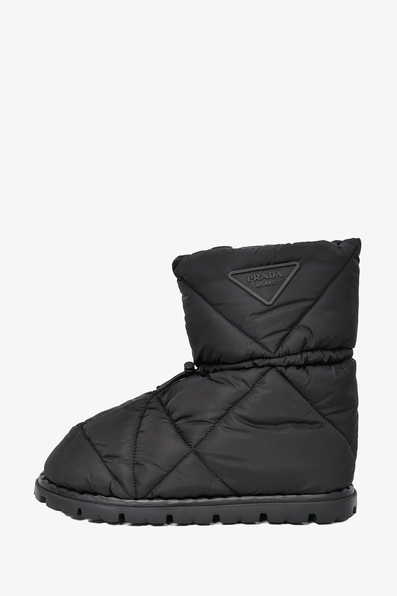 Prada Black Nylon Puffer Boots sz 7 Mens