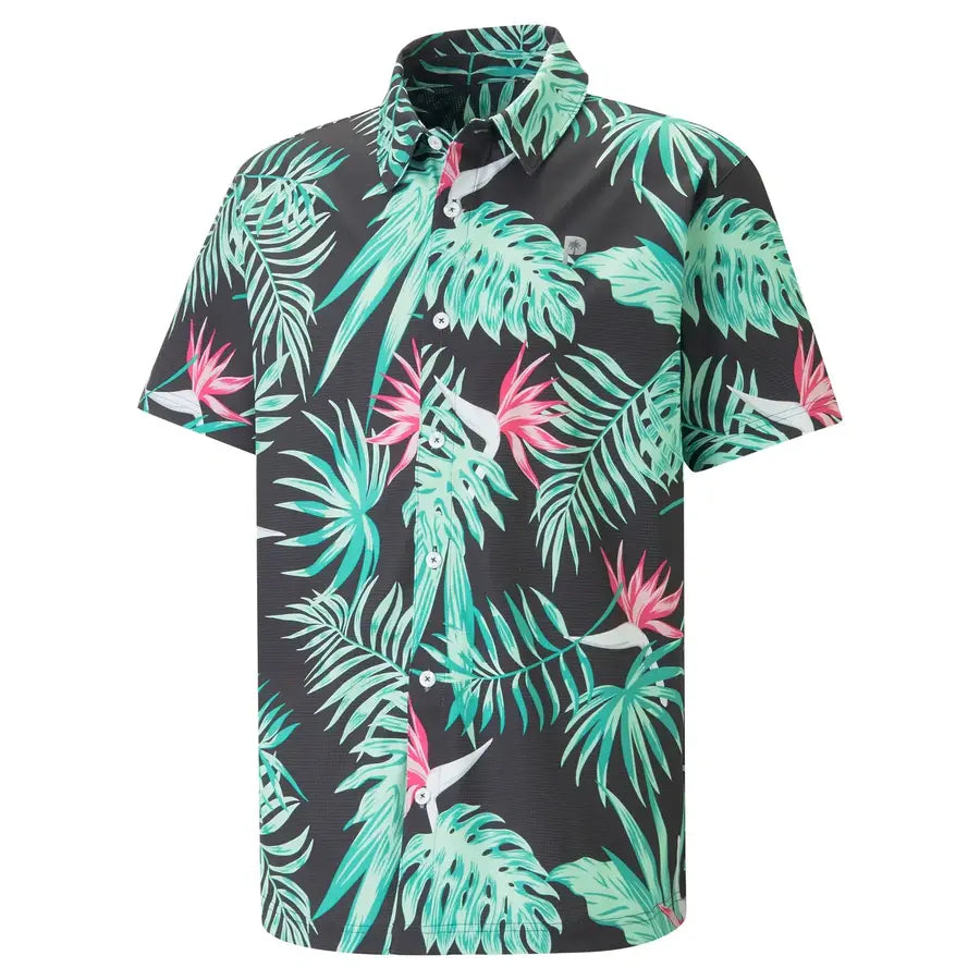 Puma X PTC Paradise Button Down Golf Shirt