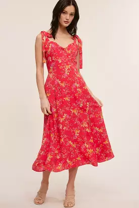 Red Floral Dress