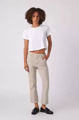 Relaxed Crop Straight Easy Trouser