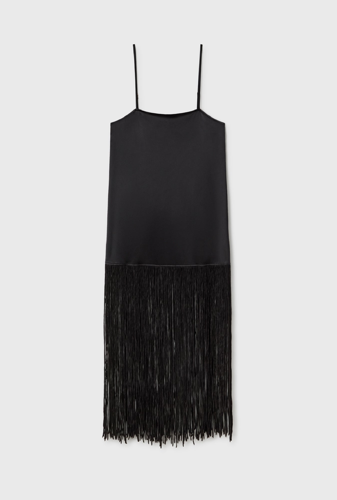 Silk Laundry - Fringe Dress - Black