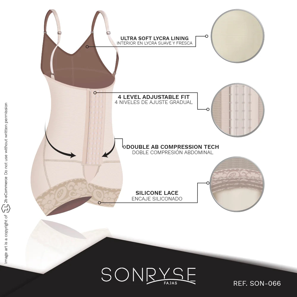 SONRYSE 066 | BODYSUIT COLOMBIANO POSPARTO | EFECTO LEVANTAMIENTO DE Glúteos Y CONTROL DE ABDOMEN | POWERNET