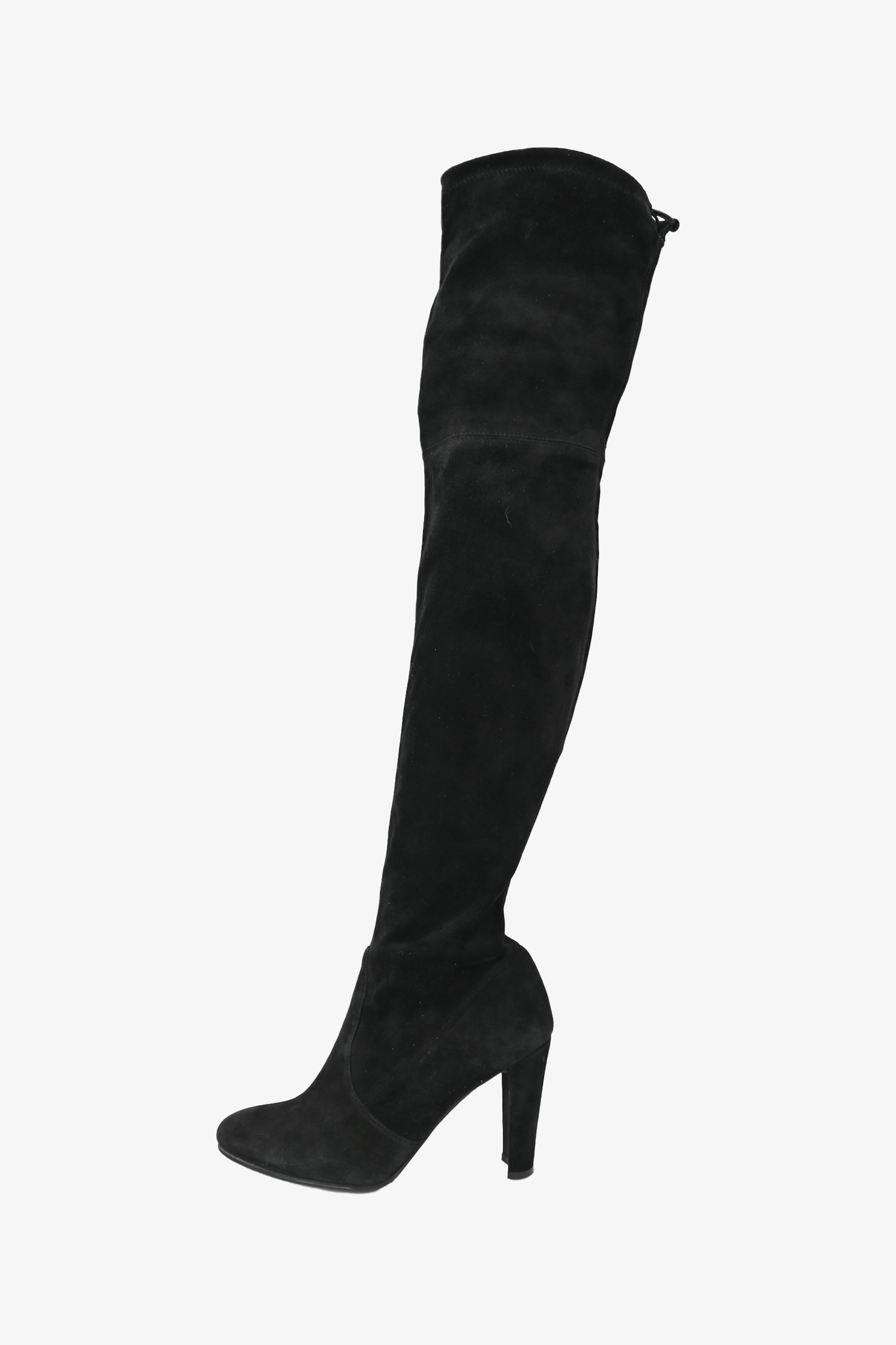 Stuart Weitzman Black Suede Knee High Heeled Boots Size 5.5