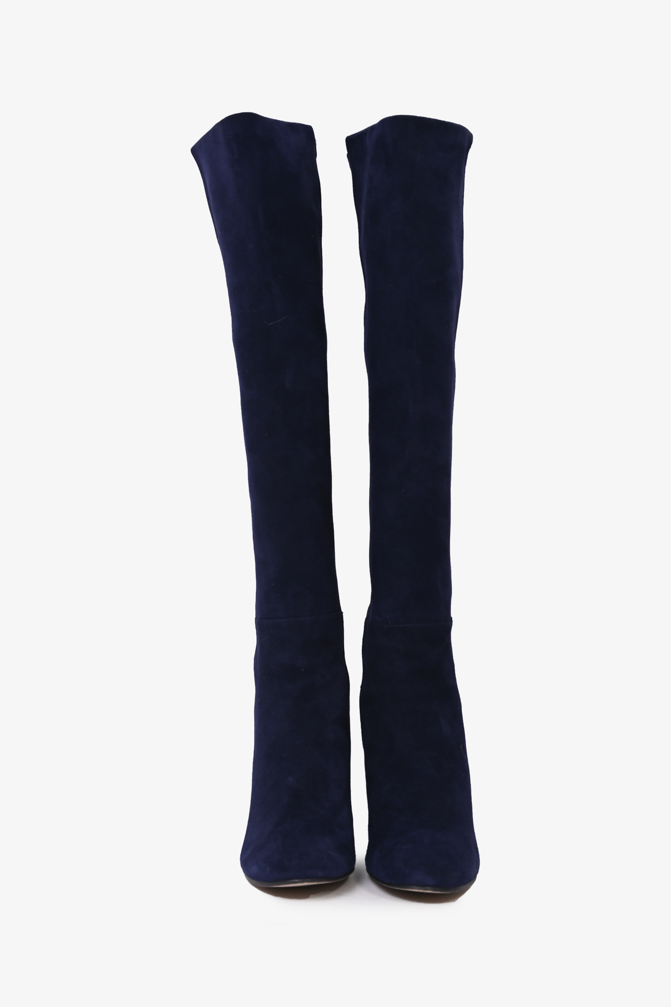 Stuart Weitzman Blue Suede Knee High Boots Size 7